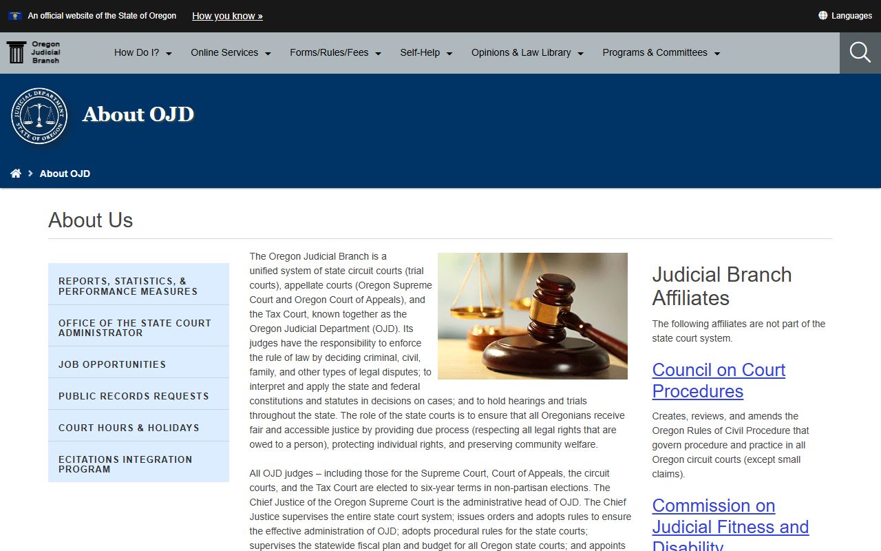 Wheeler County court records Oregon unified court system